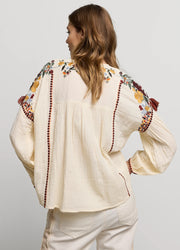 multi embroidered top
