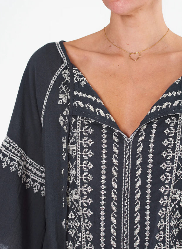 lena embroidered top