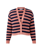 charlie striped cropped cardigan