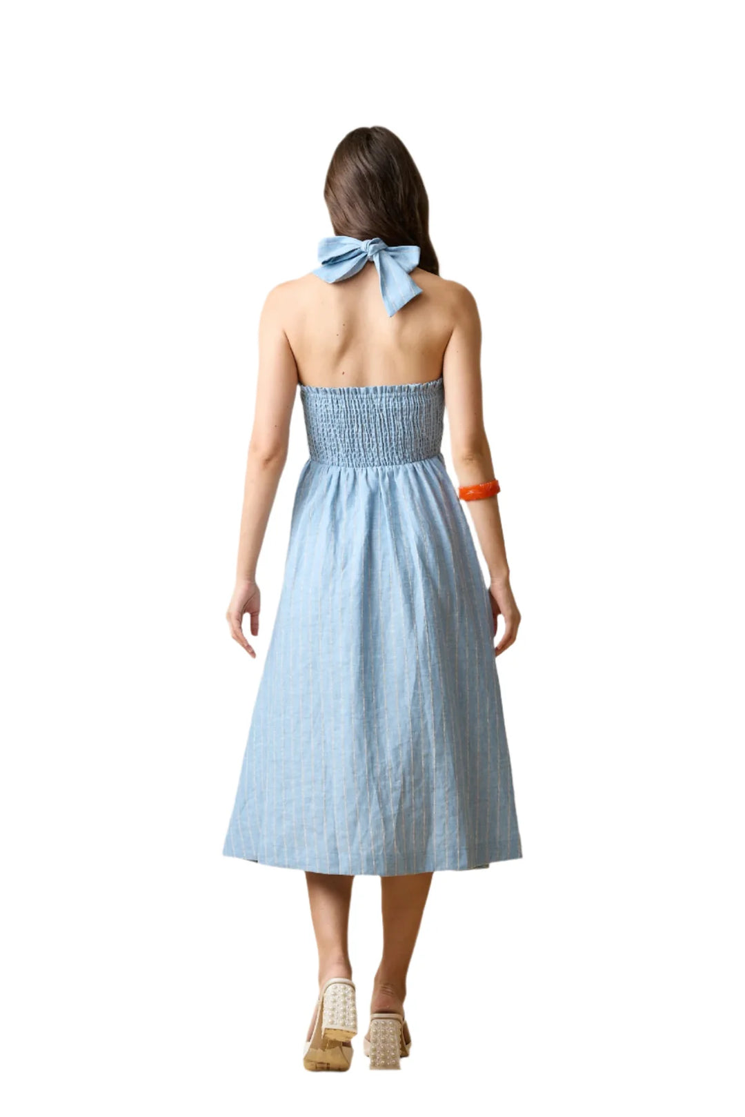 blue dress for baby girl Just Darviny Ibiza Short French Blue Dress
