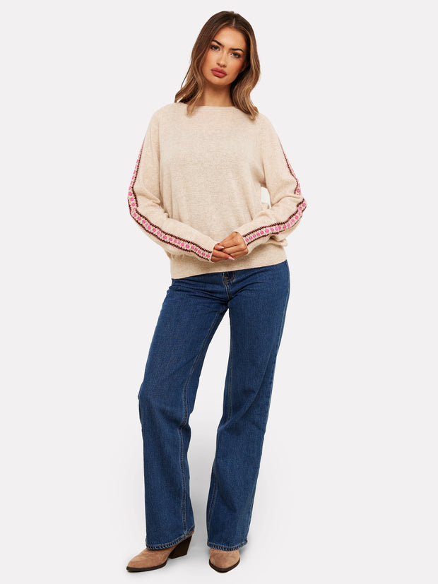 gemma geo casmere crewneck