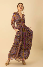 jennifer chiffon maxi dress