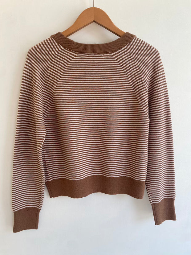mini links raglan stripe sweater