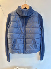 shaker sleeve collared puffer