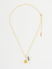 big daisy and bee-eater necklace