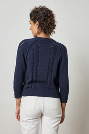 3/4 sleeve raglan cardigan