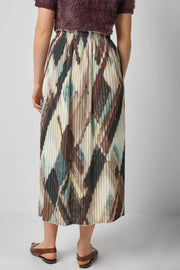 pleated maxi skirt