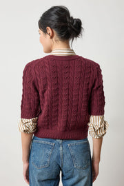 short sleeve cardigan sweater