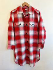 logna plaid long coat