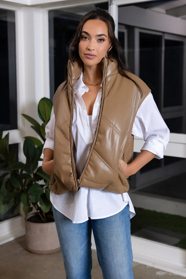 madison quilted vest