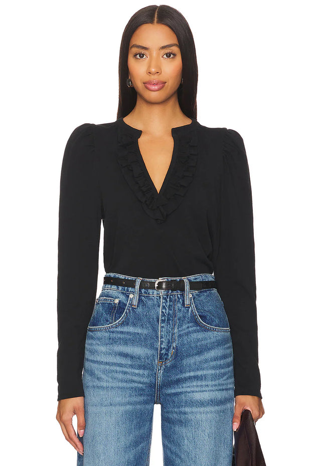 valita split neck top