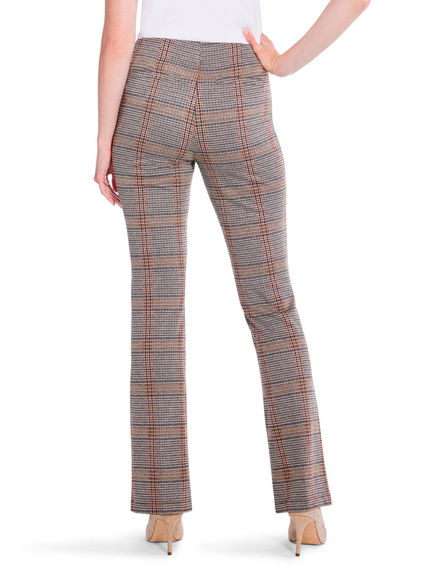 31" sketched plaid bootcut pant