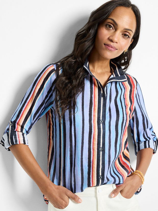 painted peninsula cotton shirt