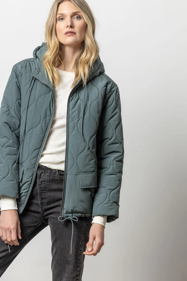 nylon quilted jacket