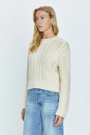 quinn shrunken fisherman sweater