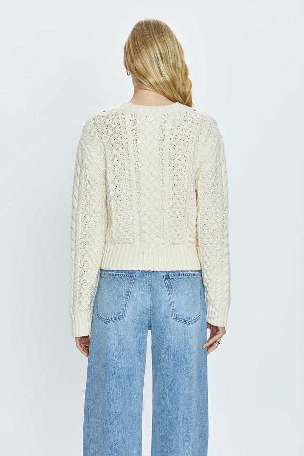 quinn shrunken fisherman sweater