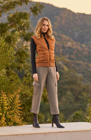 sleeveless quilted vest