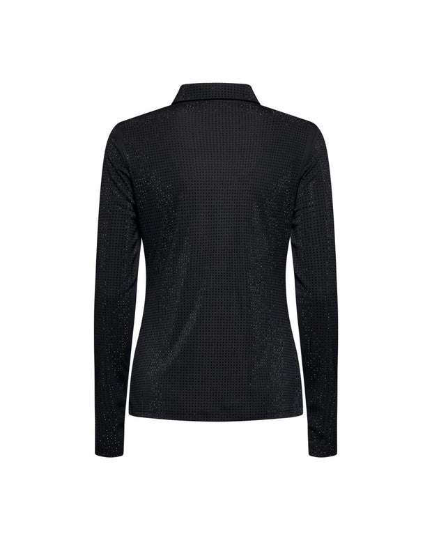 embossed sparkle blouse