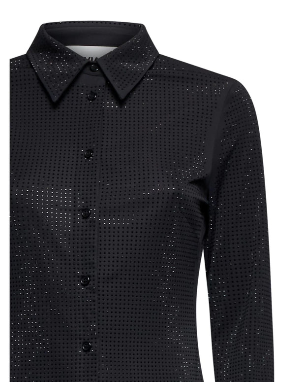 embossed sparkle blouse