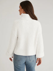 chunky t-neck shaker sweater