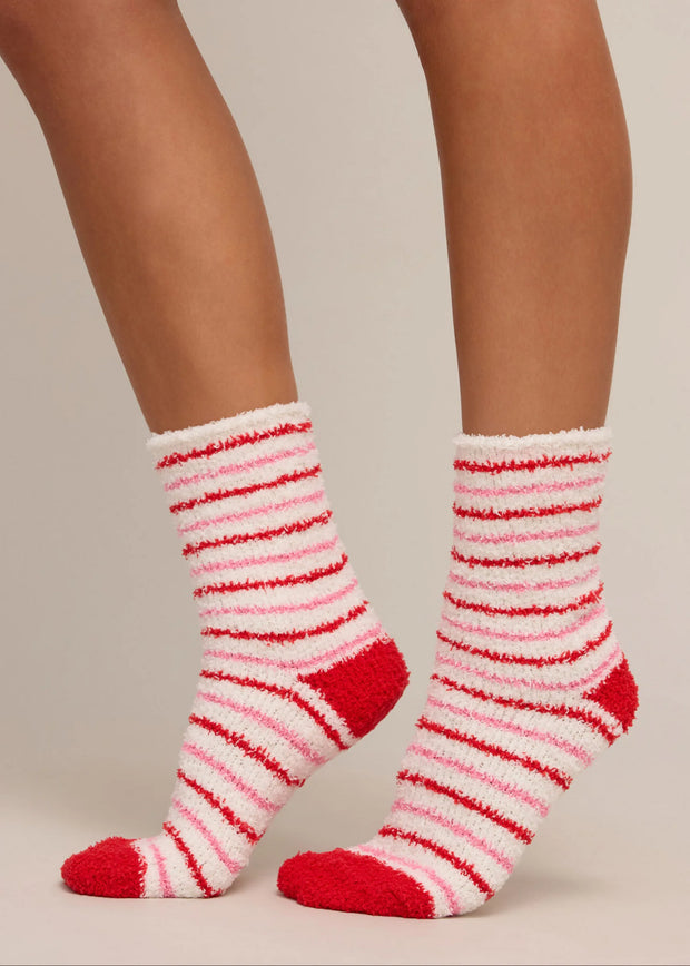 2-pack plush stripe socks