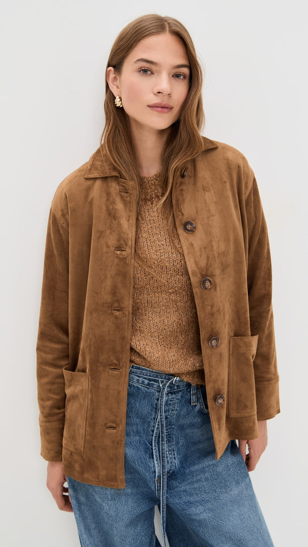 decker suede chore jacket