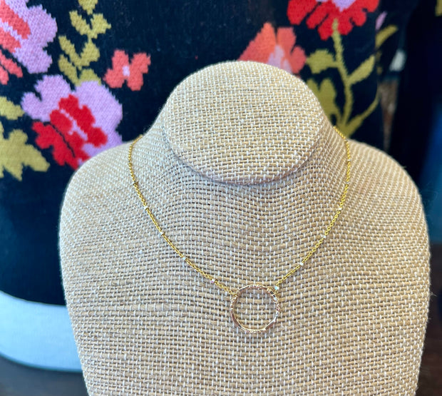 orbit gold necklace