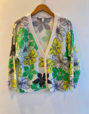 floral mesh cardigan