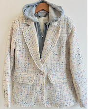 tweed dickey blazer