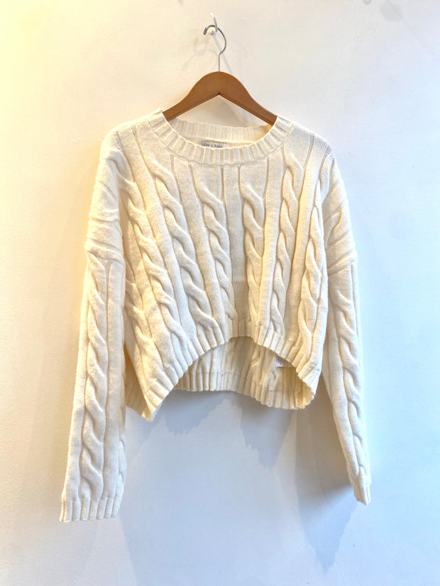 cable pullover sweater