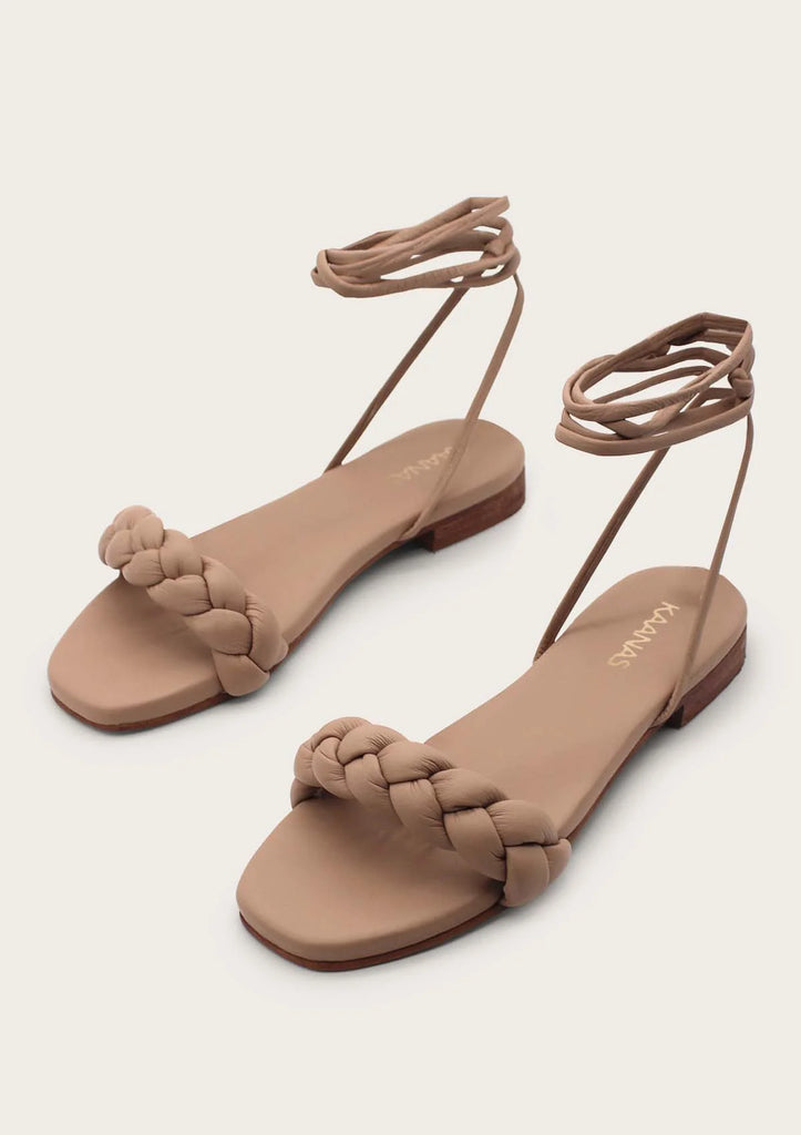 Louis Vuitton LV Women Sienna Flat Sandal Cognac Brown Raffia